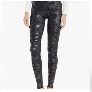Spanx Faux Leather Camouflage Leggings